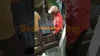 Drain Casting, drain, casting, how drain cast, cast, rcc drain, #shorts #drain #casting #rcc
