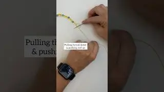 How to knot next to a bead - single thread knotting #diy #bracelet #necklace