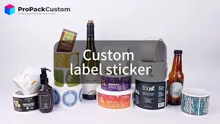 Custom Vinyl Labels with Gold Foil | Premium Cosmetic Bottle Labels | ProPackCustom