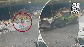 UK waste worker survives being run over by tractor on his first day