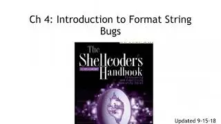 CNIT 127: 4: Format string bugs