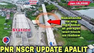 May bakal at parapet wall block na sa ibabaw! PNR NSCR UPDATE | STATION & VIADUCT|APALIT PAMPANGA