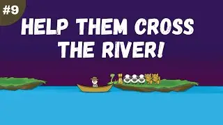 3 sheep, 2 wolves, 1 snake, and hay river crossing puzzle