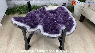 Amethyst Geode Table Model # 1385-0055 by BrazilGems.com 🏷 FOR SALE 🛍🛒