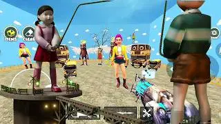 Squid Game Usa New Episode Kumaya Song School Bus Monster & Kpop Demon Hunter:Nextbots In Playground