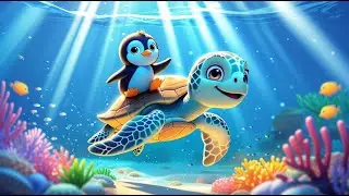 Cute Penguin & Animal Ocean Adventure 🐧🌊 Fun Kids Cartoon Story - part 2