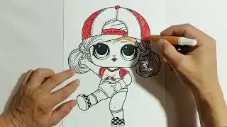 How to Draw a Cute LOL Doll 🎀 | Easy Drawing for Kids Step by Step 🎨