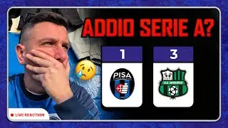 🥲ADDIO SERIE A? PISA - SASSUOLO reaction dalla CETILAR ARENA🖤💙