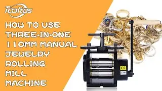 How to Use Three-in-one 110mm Manual Jewelry Rolling Mill Machine