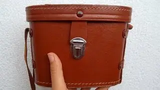 Boho Chic Binocular Case, Vintage 70s Hard Shell Camera Bag