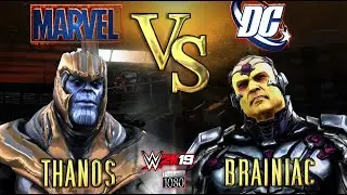 ⭐ MARVEL -VS- DC ⭐ | ROUND 004 | Thanos VS. Brainiac | WWE 2K19 Gameplay