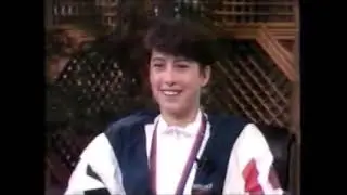 September 19, 1988: Janet Evans With Bob Costas, 1988 Summer Olympics, Seoul