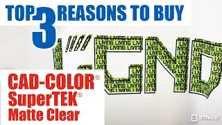 Top 3 Reasons to Buy: CAD-COLOR&reg;&nbsp;SuperTEK&reg; Matte Clear
