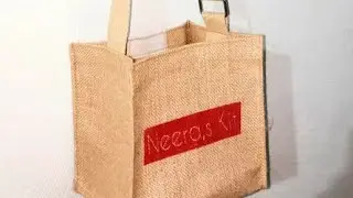 Jute Kit Bag with adjustable handle II #jutebag