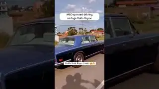 MS Dhoni Driving Rolls Royce Vintage Car❣️