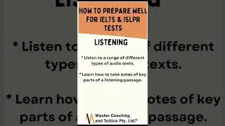 How to prepare well for your IELTS or ISLPR Test