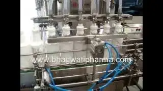 Liquid filling machine with screw Capping for foaming products