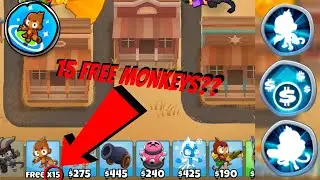 How To Get 15 FREE Dart Monkeys In Bloons Tower Defense 6!!!