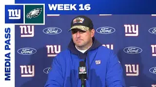 Postgame Interviews: Giants vs. Eagles | Joe Judge, Devontae Booker, Lorenzo Carter