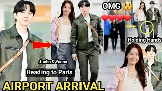Shocking! Lee Junho Arrive Incheon Airport with YoonA Heading to Paris Fashion Week 