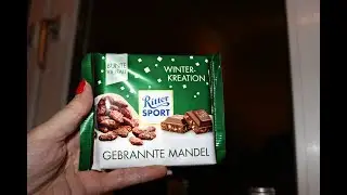 Европейские сладости шоколад Ritter Sport Winter Kreation Gebrannte Mandel | European sweets
