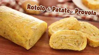 ROTOLO DI PATATE RIPIENO CON PROVOLA - Ricetta Facile -  Potato Roll