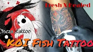 KOI FISH Tattoo #Fresh X Healed Japanese Style🤙🏻By Chesstattoo Bali