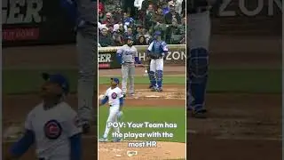 When you have the best power hitter in the league...