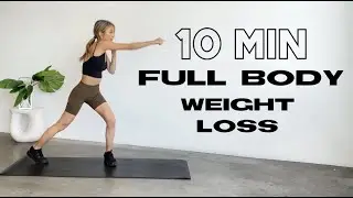 10 Min calorie burning HIIT workout! no equipment