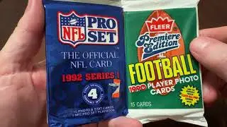 LET&rsquo;S OPEN PACKS of 1990 Fleer & 1992 Pro Set football cards! #rippingwax #90snostalgia 