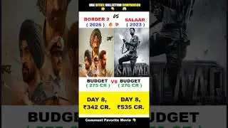 Border 2 vs Salaar 8th day collection || Border 2 Day 8 Box Office Collection || Sunny Deol Prabhas