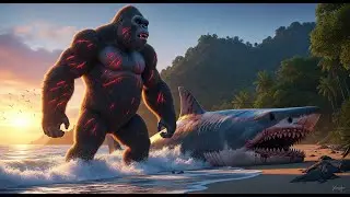 King Kong vs Megalodon &ndash; Brutal Battle Aftermath | Epic Monster Fight