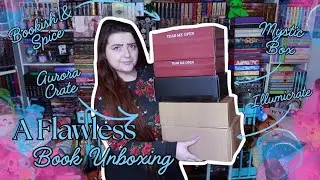 ✨БЕЗУПРЕЧНАЯ РАСПАКОВКА КНИГ (Illumicrate, Aurora Crate, Mystic Box и другие!) #Booktube ✨