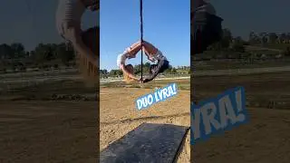 DUO LYRA/HOOP! 💙 #aerial #hoop #aerialart #circus