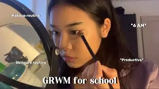 GRWM: School Morning Routine *English vlog*