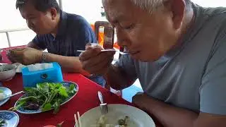 Nam Ngeum Dam Lunch Laos Dec 2025 with Yaki