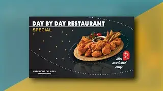 Restaurant Banner Design | Creative Banner Design | Banner Design | Banner Design In Coreldraw
