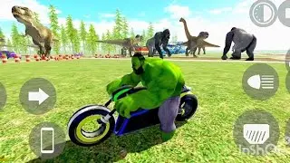 Indian bike driving 3D game full track hulk dinosaur🦕🦖 and gorila ka video#407 