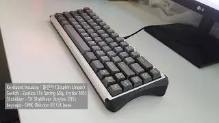 돌린거(Dolphin Linger)타건 영상 (Zealios , GMK Oblivion)