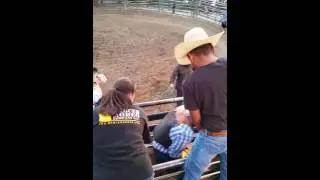 Vince Garza bull riding