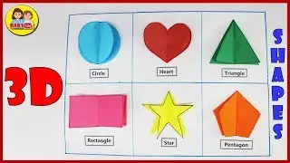 How to make 3D Shapes - Paper Crafts - Maths Model 3D Shapes