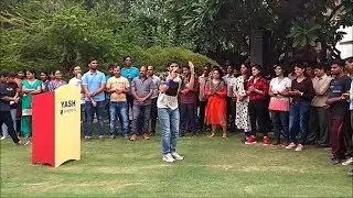 Adarsh Tripathi - Performance at Yash Papers Limited, Faizabad - Highest Production Celebration