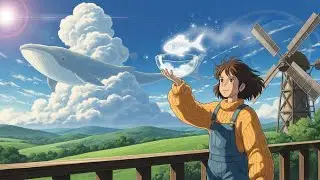 A Peaceful Ghibli Tribute: The Windmill & The Cloud Koi 🌿