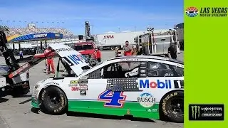 In-car camera: Harvick slams wall