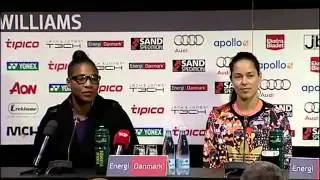 Serena Williams & Ana Ivanovic press conference (18/11/2014)