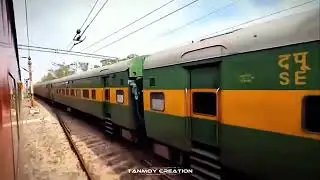 Rajdhani Express Vs Garibrath Express Parallel Race 🔥 || 130km/hrs. Speed Dangerous Action ⚡