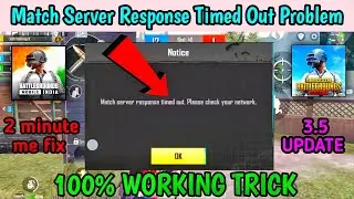 MACH SERVER RESPONSE TIMED OUT PLEASE  CHECK YOUR NETWORK | BGMI SERVER RESPONSE TIMED OUT PROBLEM