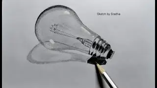 How To Draw A Realistic Light bulb Step by Step