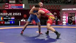 1/8 GR - 77 kg: N. POPA (ROU) v. P. PUKLAVEC (CRO)