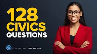128 Civics Questions and Answers with Slow & Clear, Easy to Study Citizenship Interview 2025 version
